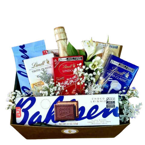 Cesta Luxo Chocolates e Chandon
