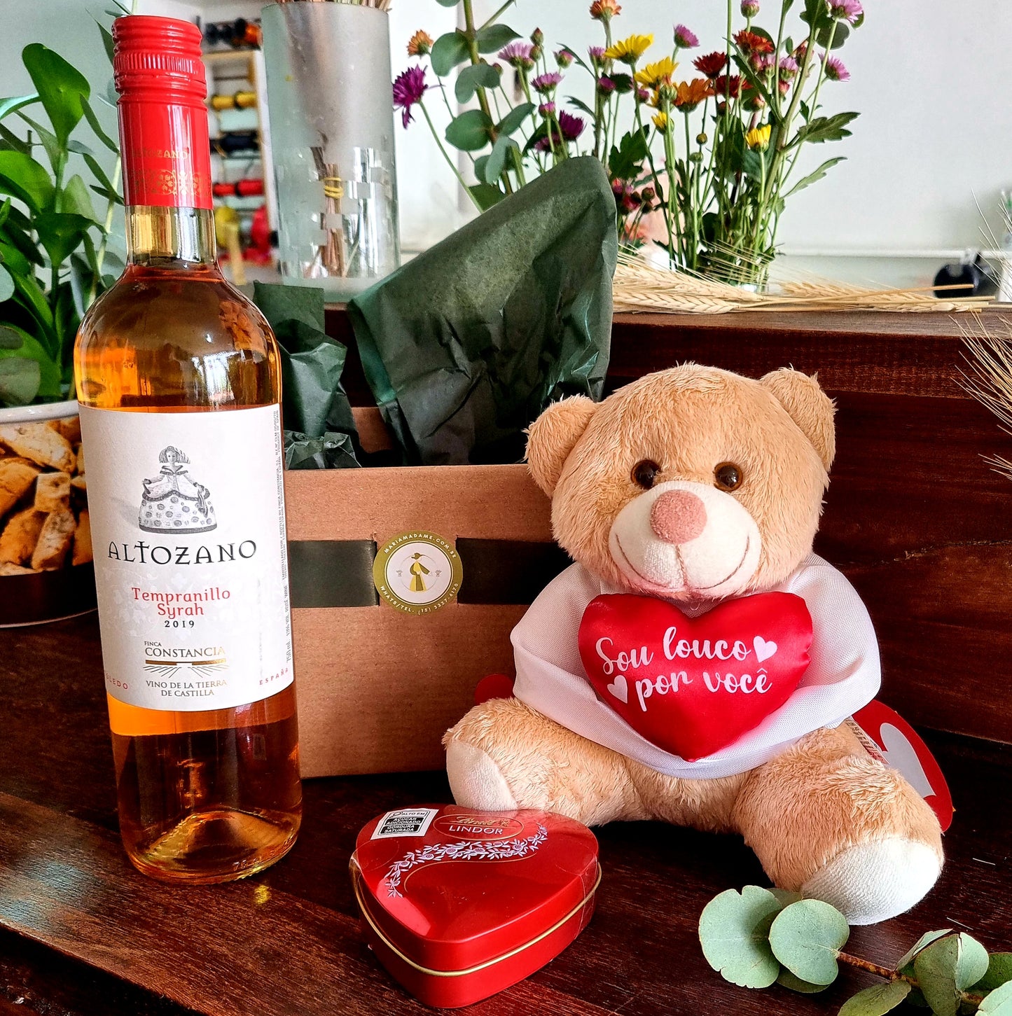 Kit Vinho Sou Louco por Você