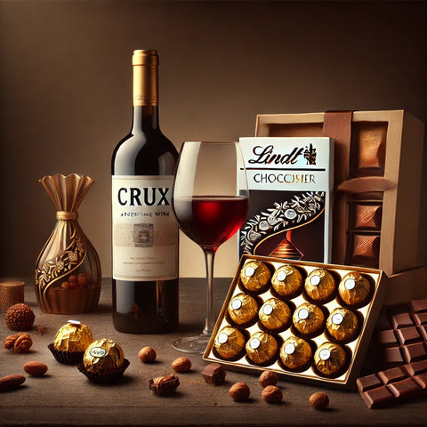Cestas Vinho e Chocolates