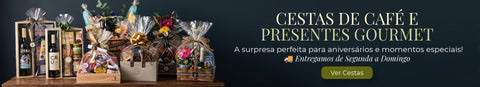 Banner principal da Maria Madame com cestas de café da manhã e presentes gourmet para entregas em Sorocaba e Votorantim.