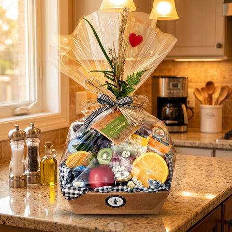 Cesta Presente Saudável – Frutas & Brownie