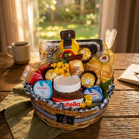 Cesta de Café da Manhã Nutella P