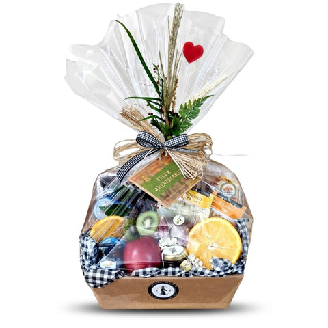 Cesta Presente Saudável – Frutas & Brownie