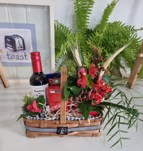 Cestas Vinho e Chocolates