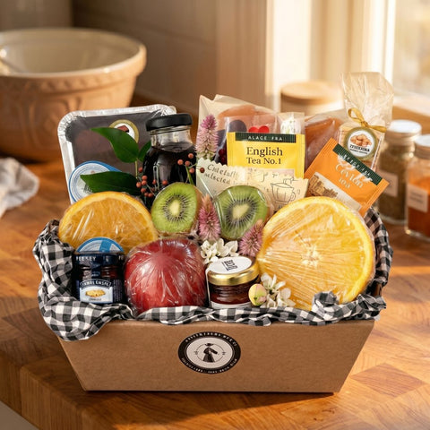Cesta Presente Saudável – Frutas & Brownie