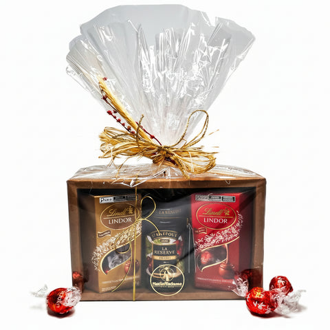 Kit Lindt e Geleia Maria Madame – presente gourmet com chocolate Lindt e geleia importada, entrega em Sorocaba e Votorantim.