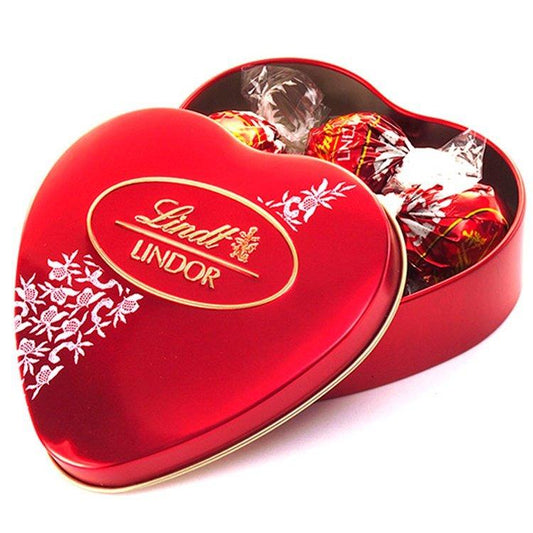 Bombom Lindt Lata Coração 48g - Maria Madame Comércio de Kits e Cestas Ltda